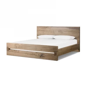 Lia King Bed Neutral Reclaimed French Oak