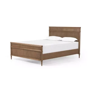 Toulouse Queen Bed Toasted Oak Veneer