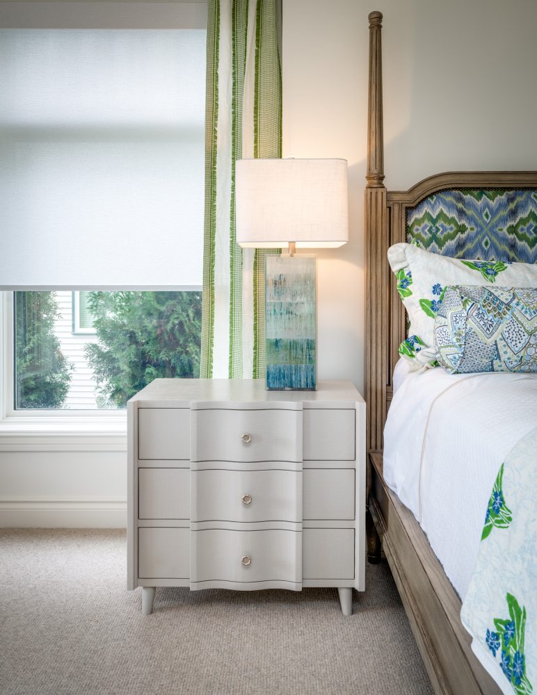 Bedroom 2 End Table and Lamp Vignette