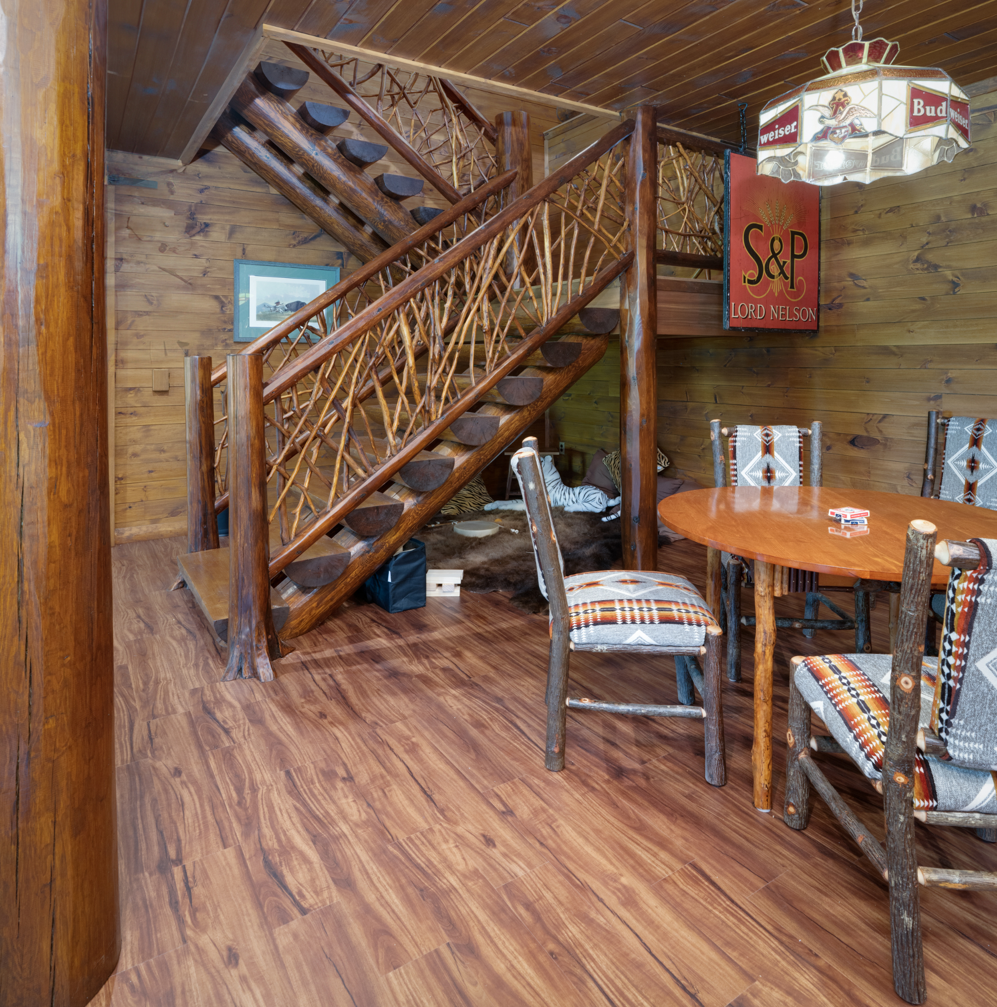 Card Table and Stairs