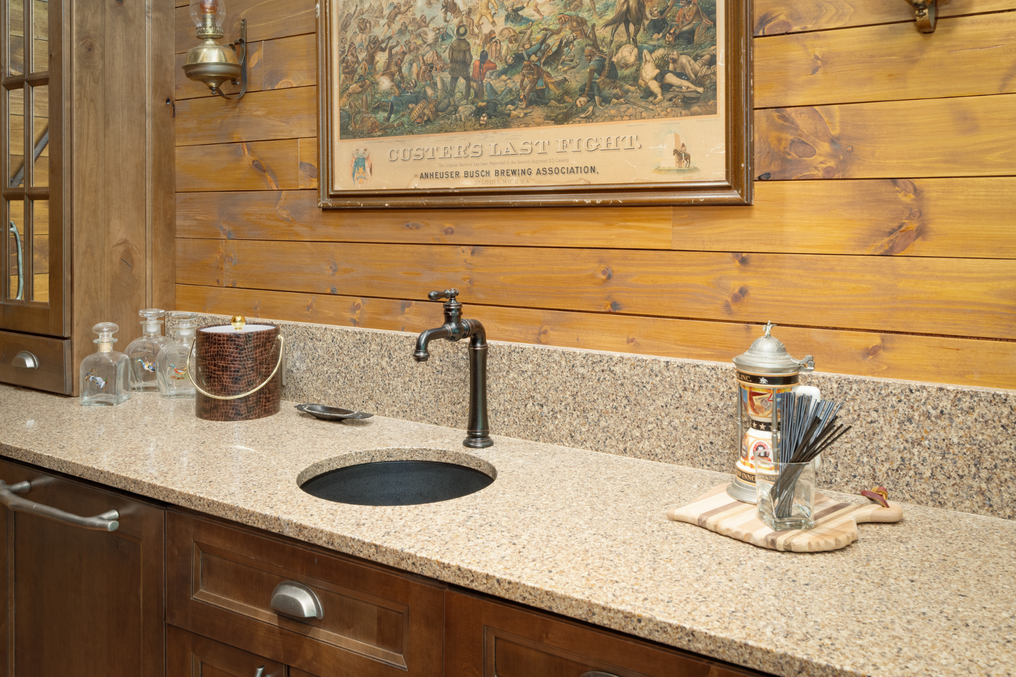 Downstairs Wet Bar Sink Vignette