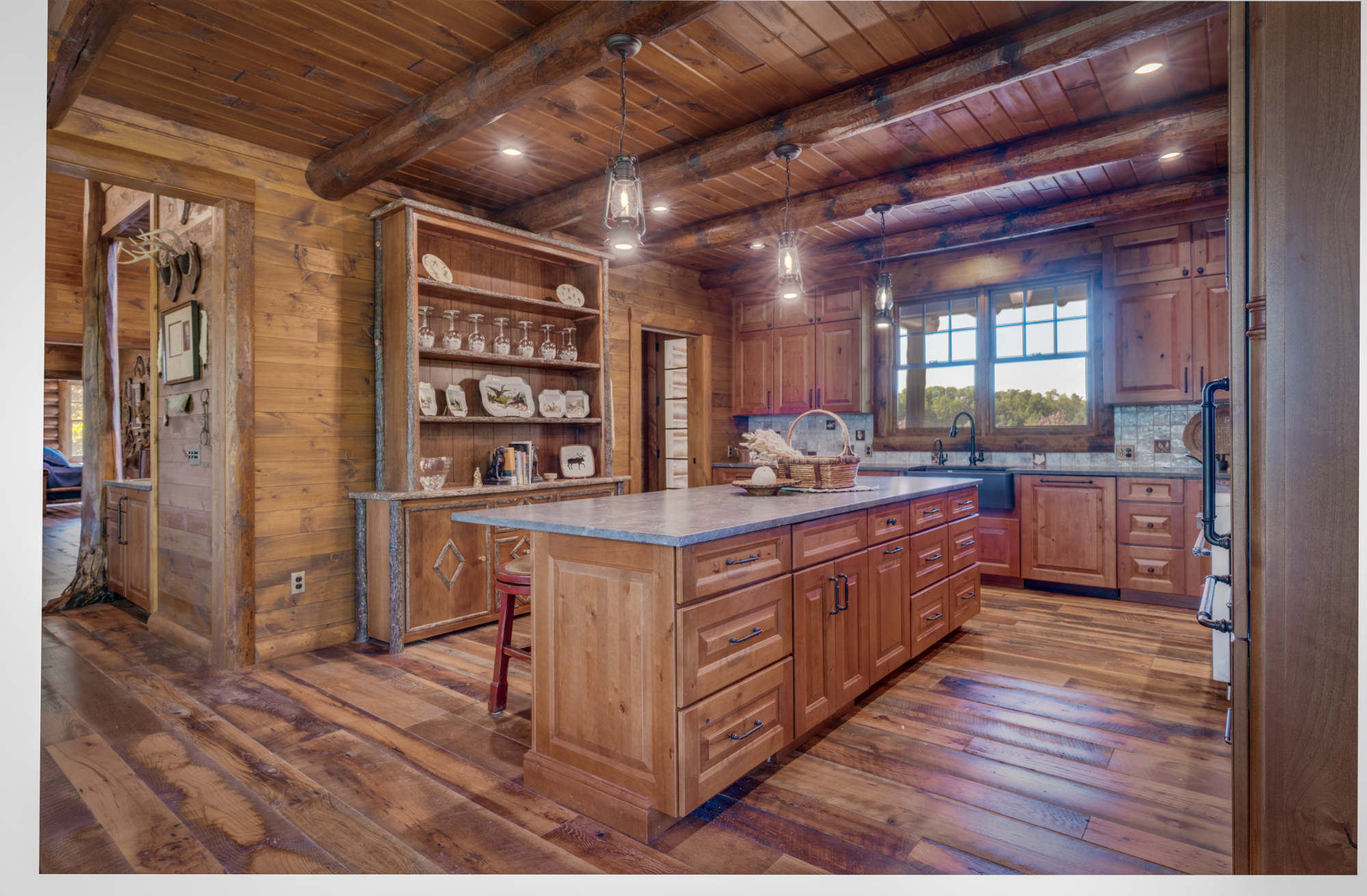 Kitchen Island and Credenza