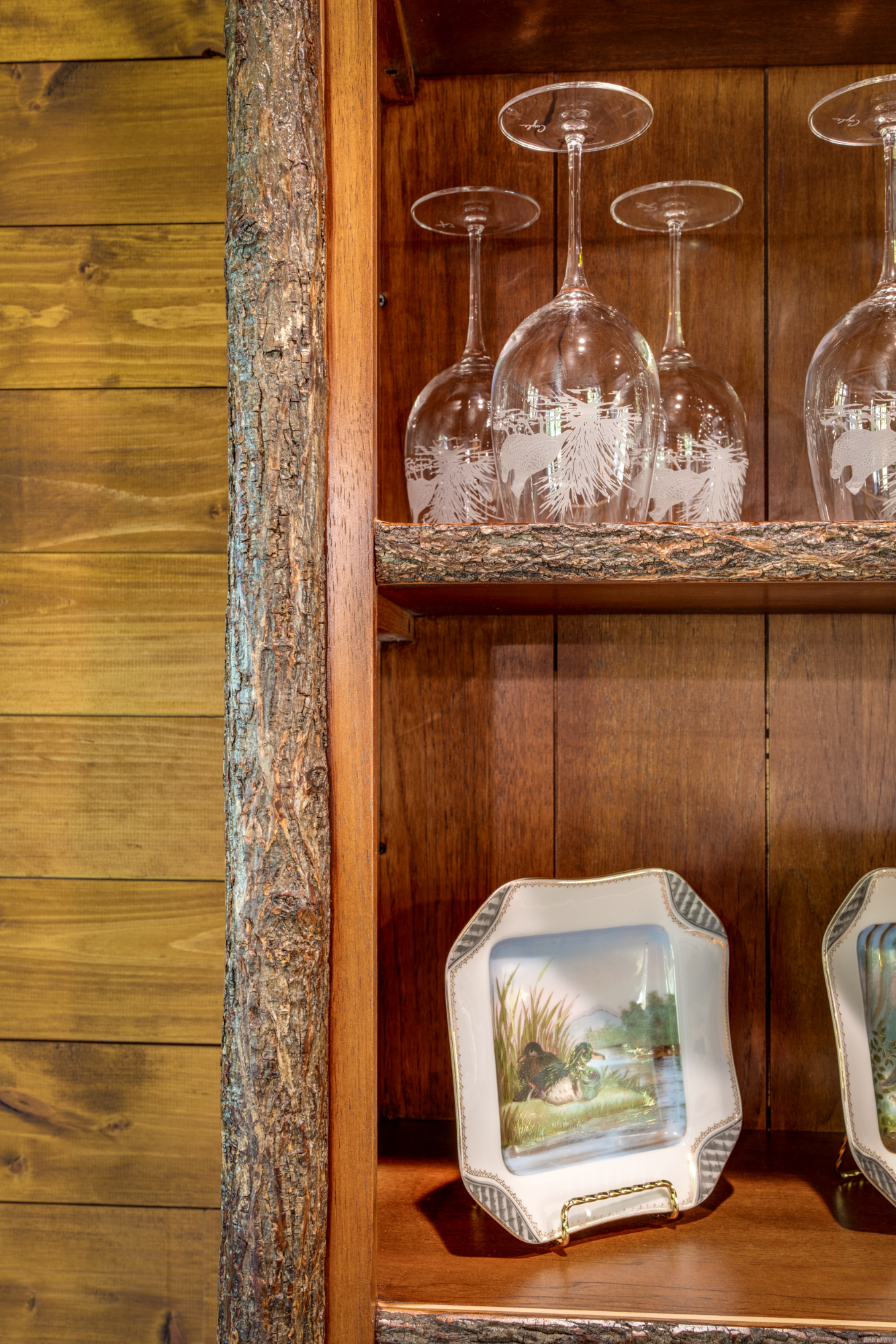 Live Wood on Kitchen Credenza