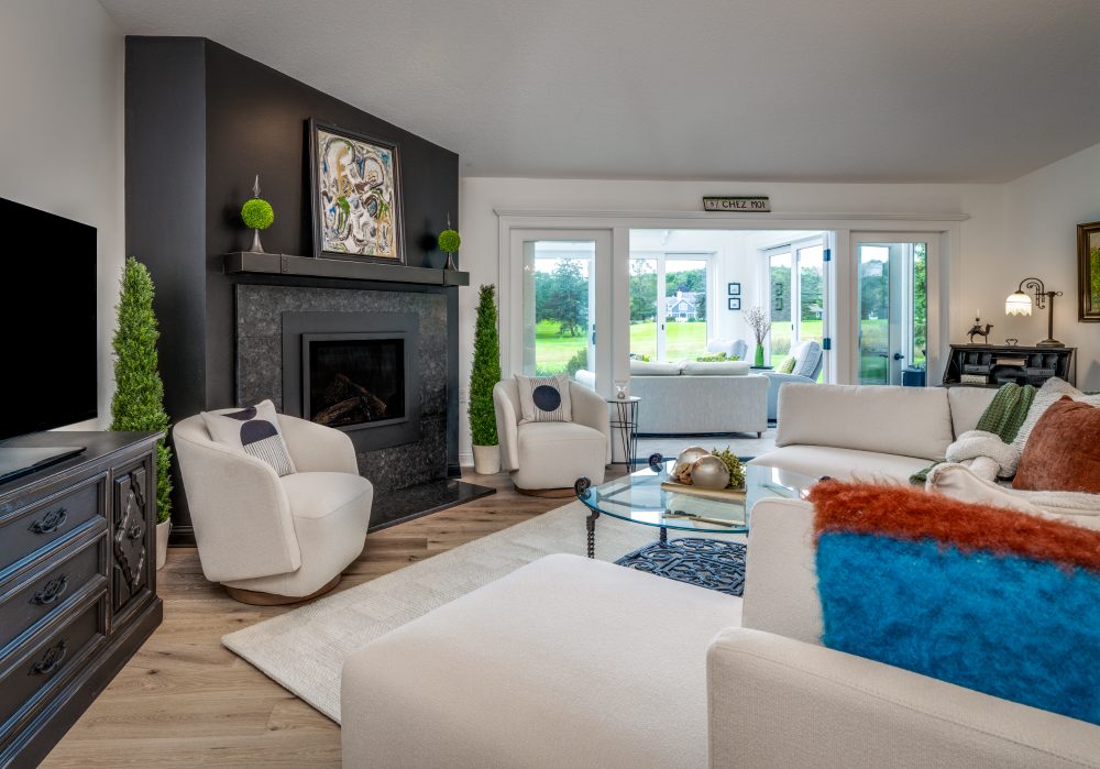 Living Room with Fireplace 1