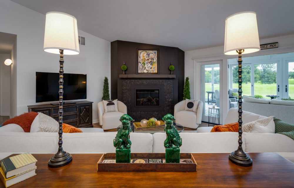 Living Room with Foo Dogs