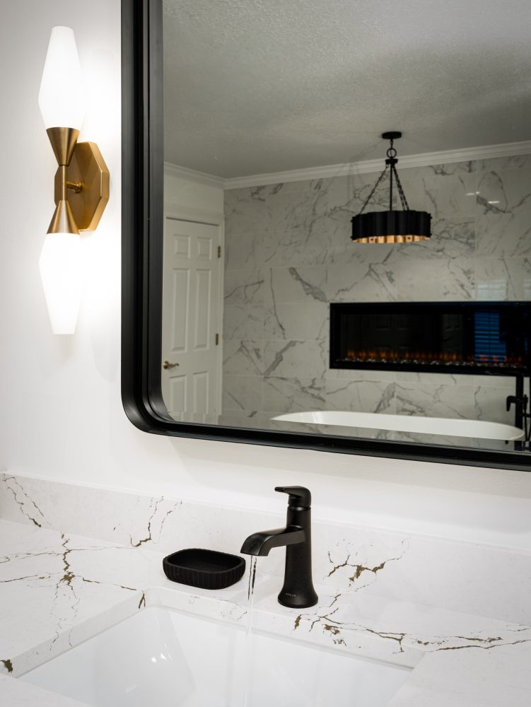 Master Bathroom Faucet and Sconce