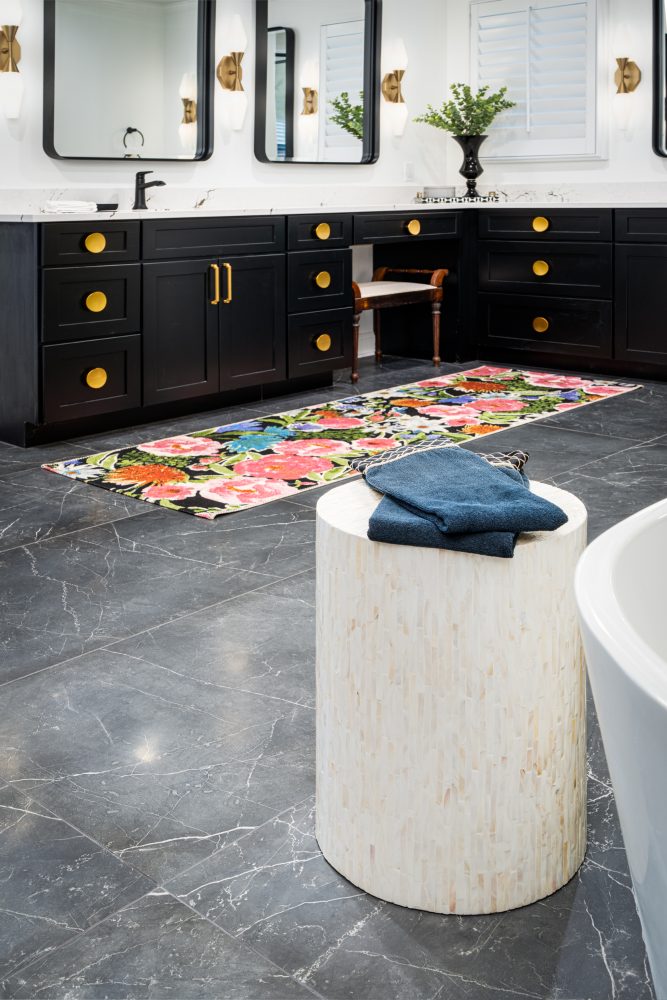 Master Bathroom Seat and Tile