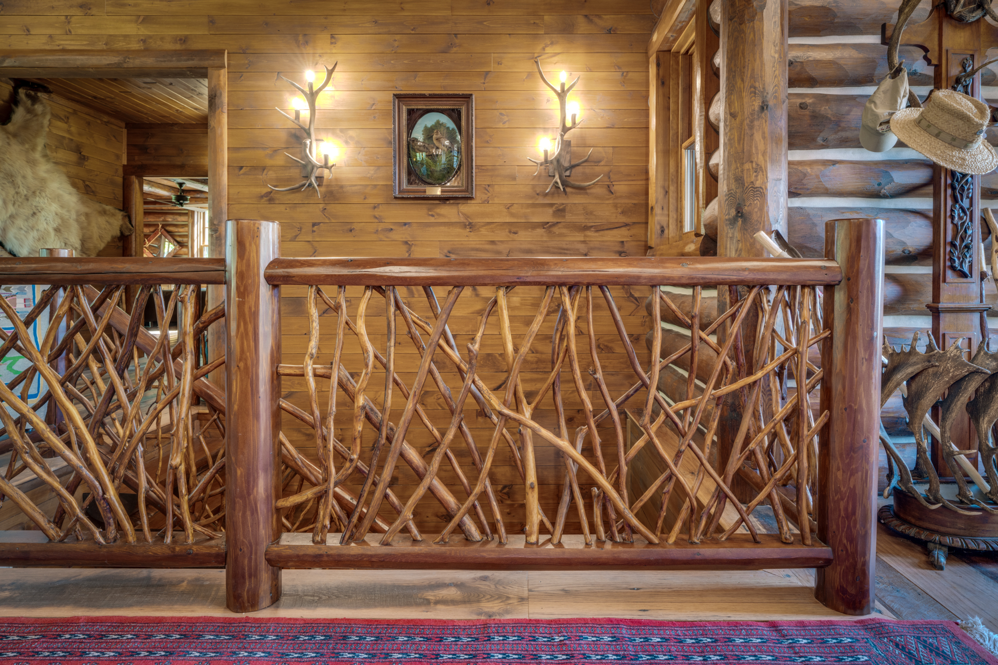 Railing Made from Branches