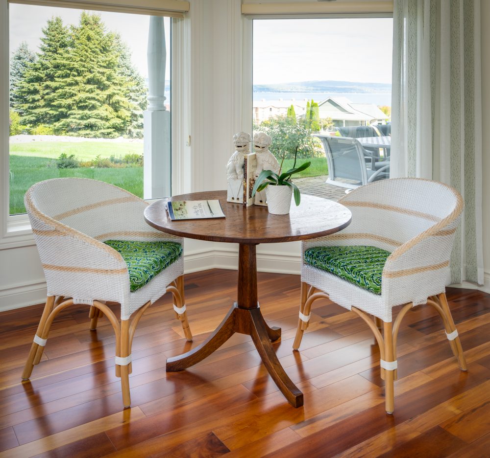 Table and Chair Nook Window View